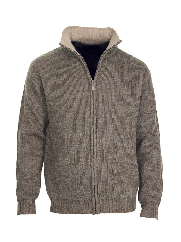 Cardigan homme CHALLENGER CELTIC2 – Beige/marron chaud