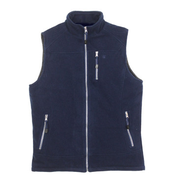 Gilet polaire homme CHALLENGER CHAMBERY1 bleu marine matelassé