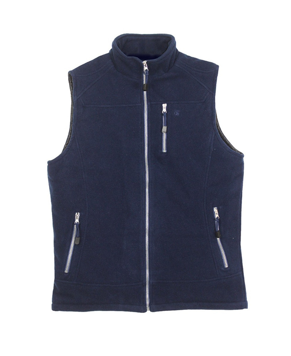 Gilet polaire homme CHALLENGER CHAMBERY1 bleu marine matelassé
