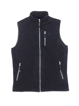 Gilet polaire homme CHALLENGER CHAMBERY3 noir, matelassé