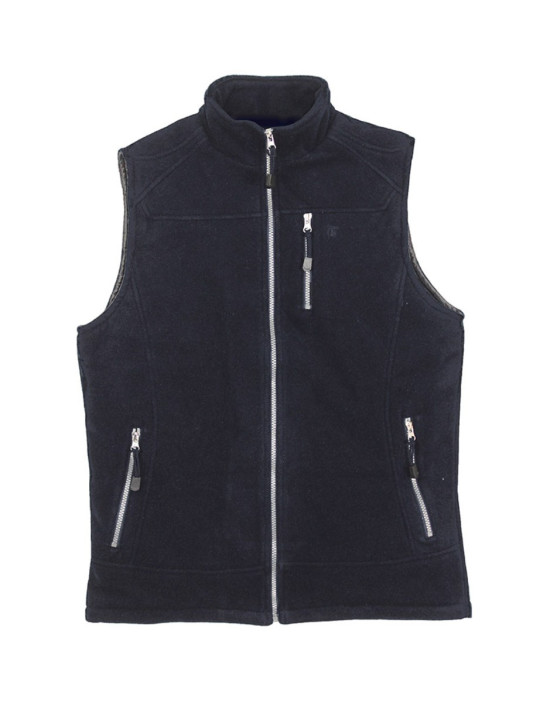 Gilet polaire homme CHALLENGER CHAMBERY3 noir, matelassé