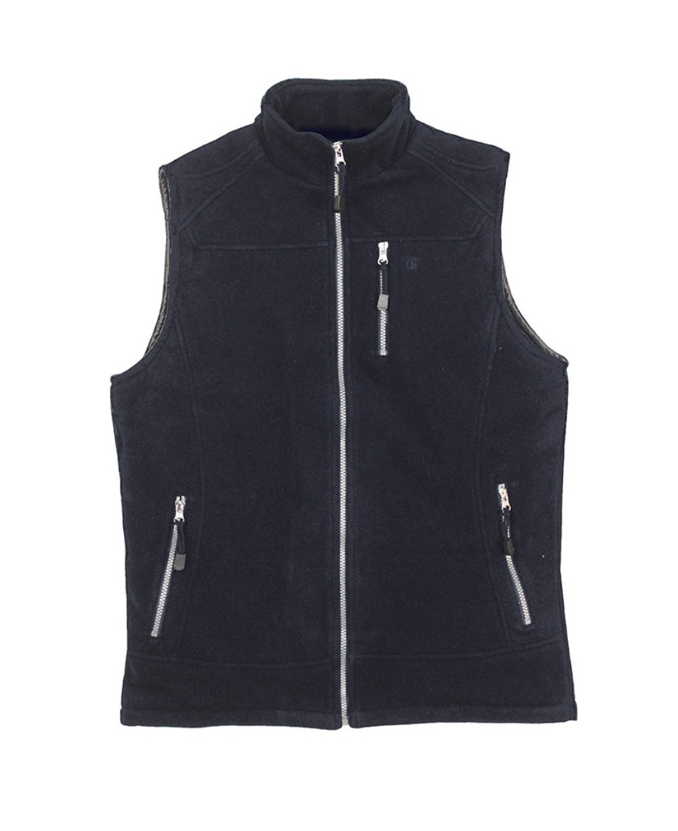 Gilet polaire homme CHALLENGER CHAMBERY3 noir, matelassé