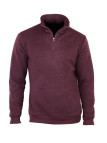Sweat-shirt homme bordeaux chiné col zippé – CHARLY1