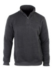 Sweat-shirt homme marine chiné col zippé – CHARLY2
