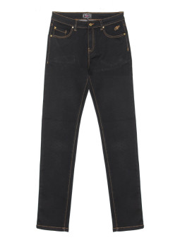 Pantalon femme stretch CLAUDIA1B noir aspect jean