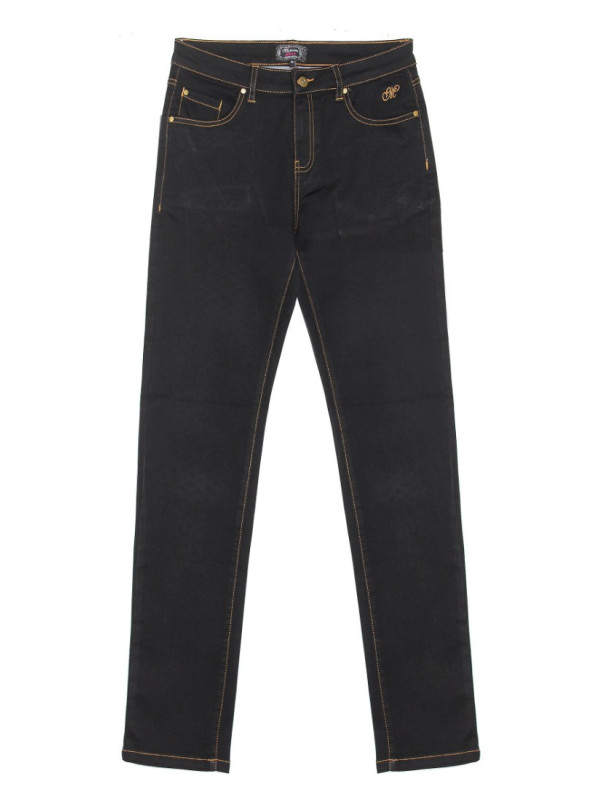 Pantalon femme stretch CLAUDIA1B noir aspect jean