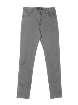 Pantalon femme CLAUDIA3 gris ultra stretch aspect jean
