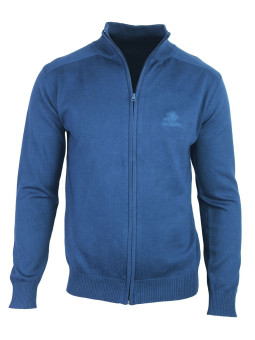 Cardigan zippé homme WINCHESTER CLINTON1 – Bleu élégant