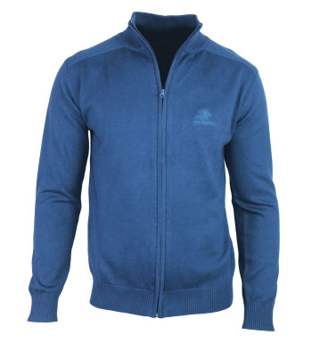 Cardigan zippé homme WINCHESTER CLINTON1 – Bleu élégant