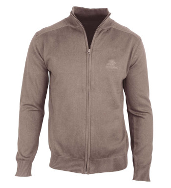 Cardigan zippé homme WINCHESTER CLINTON3 – Beige élégant