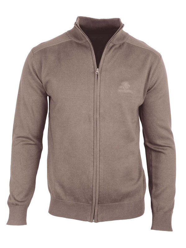 Cardigan zippé homme WINCHESTER CLINTON3 – Beige élégant