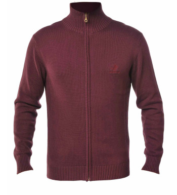 Cardigan col montant WINCHESTER CREEK1T – Rouge élégant