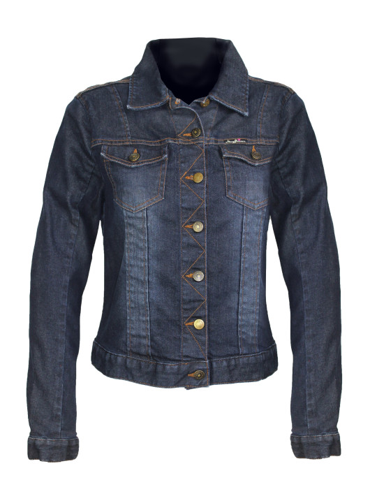Veste en jean femme MAYFLOWER DALILA1B bleu stretch