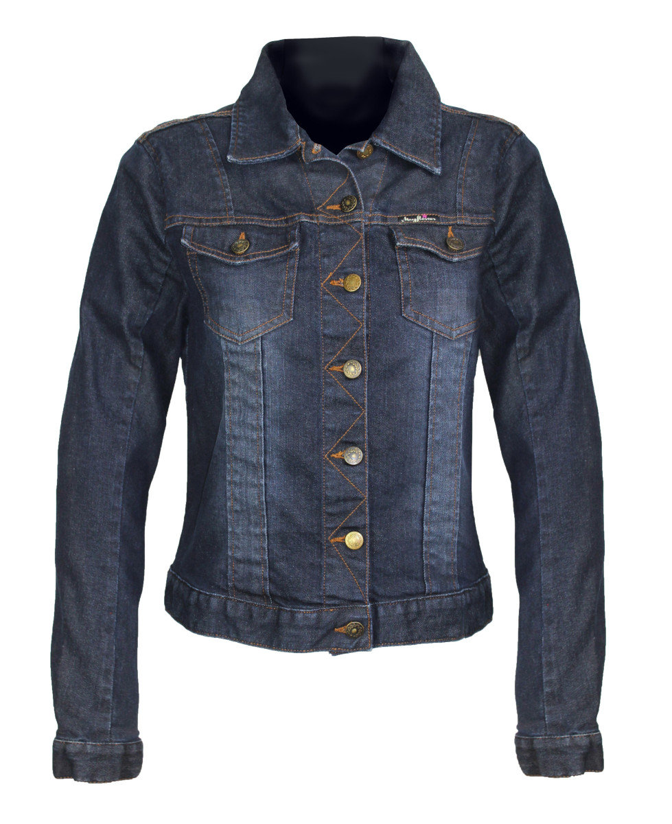 Veste en jean femme MAYFLOWER DALILA1B bleu stretch