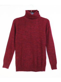 Pull col montant rouge femme DEFI2R – Chaleur & élégance