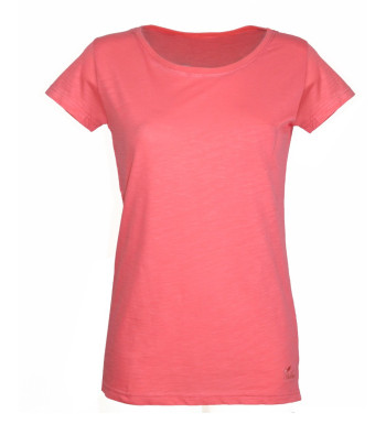 Tee-shirt col bateau femme corail MAYFLOWER DERICK2 coton