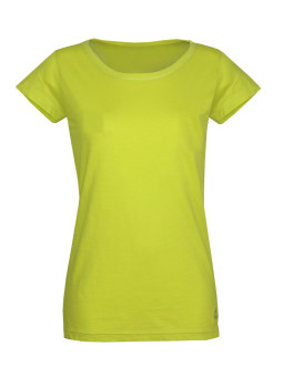 Tee-shirt col bateau femme jaune MAYFLOWER DERICK4 coton