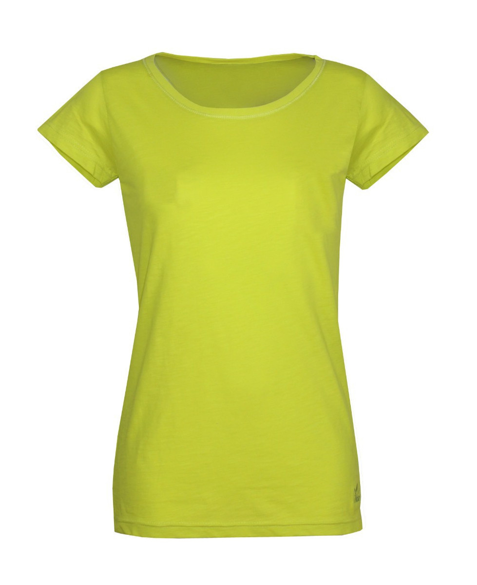Tee-shirt col bateau femme jaune MAYFLOWER DERICK4 coton