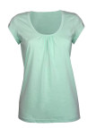 Tee-shirt vert DJIBOUTI4 coton bio col rond femme