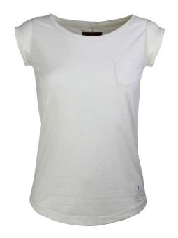 Tee-shirt femme DOMY2 col bateau blanc MAYFLOWER