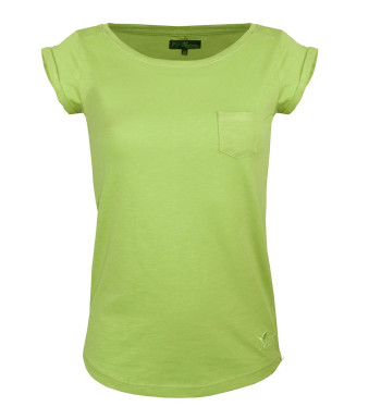 Tee-shirt femme DOMY3 col bateau vert MAYFLOWER