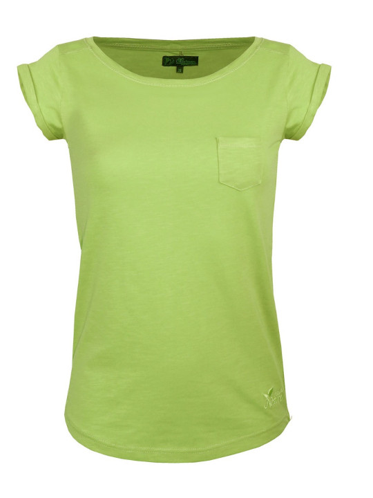 Tee-shirt femme DOMY3 col bateau vert MAYFLOWER