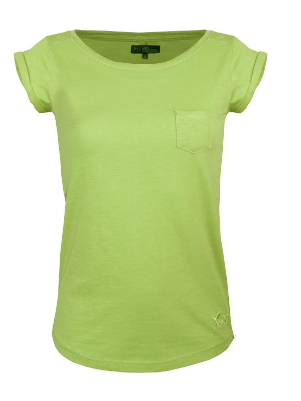 Tee-shirt femme DOMY3 col bateau vert MAYFLOWER