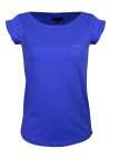 Tee-shirt femme DOMY5 col bateau bleu MAYFLOWER