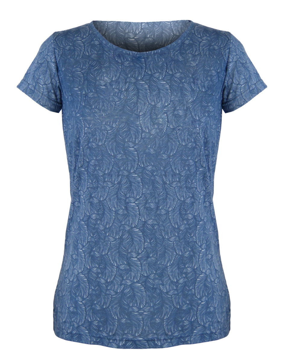 Tee-shirt bleu DOVELA1 motif fantaisie femme