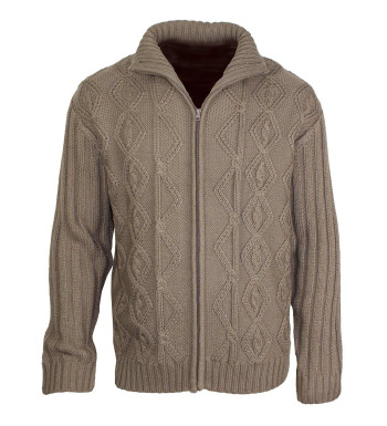 Cardigan torsades WINCHESTER GARY1B – Beige intemporel