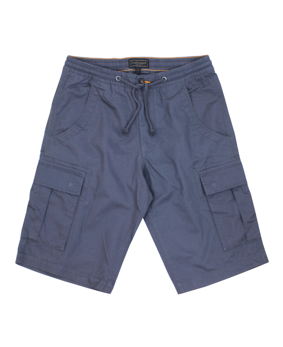 Bermuda homme gris coton multi-poches – ILOT1