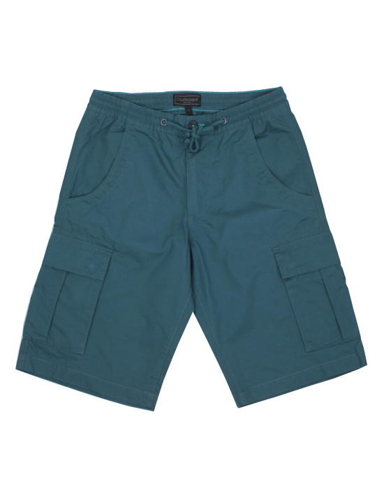 Bermuda homme vert coton multi-poches – ILOT2