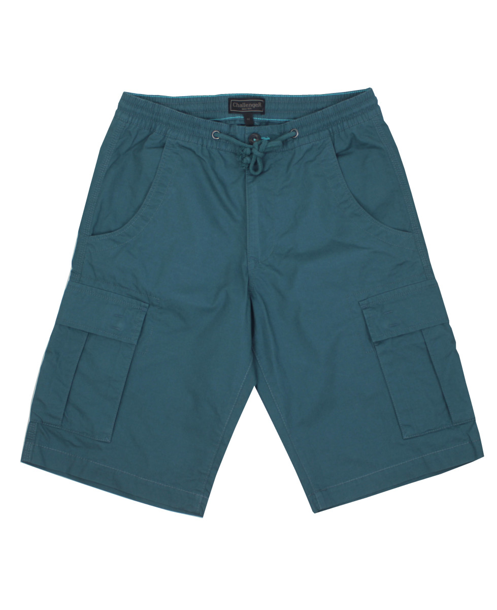 Bermuda homme vert coton multi-poches – ILOT2