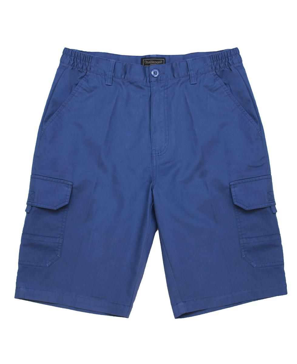 Bermuda homme bleu coton multi-poches – INCA6