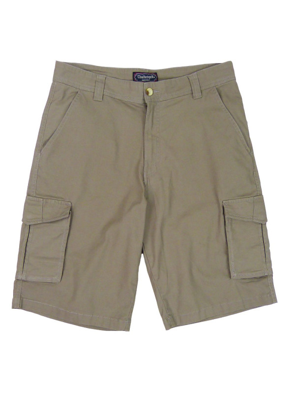Bermuda homme beige extensible multi-poches – INDIANA1