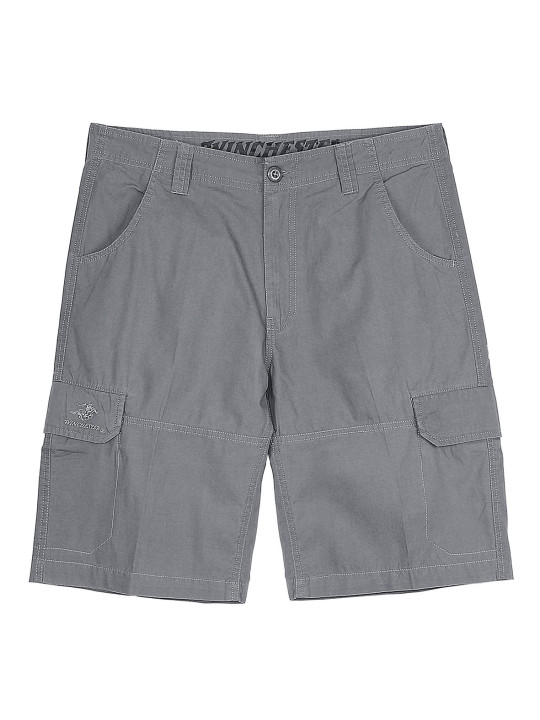 Bermuda homme gris coton multi-poches – IVANHOE2