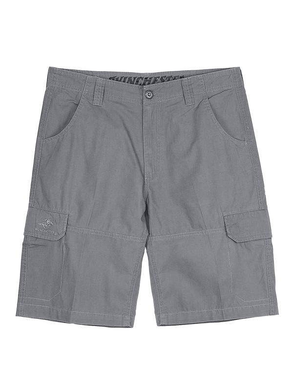 Bermuda homme gris coton multi-poches – IVANHOE2