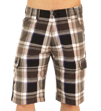 Bermuda à carreaux IVORY1