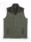 Gilet polaire façon mouton WINCHESTER gris et vert homme JINGLE1