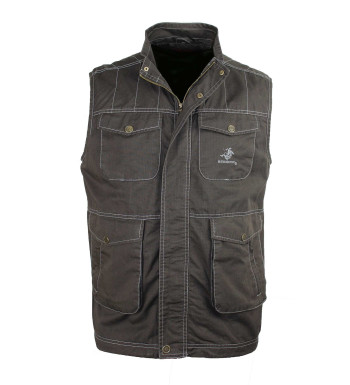 Gilet sans manches homme marron coton WINCHESTER JUMPER1B
