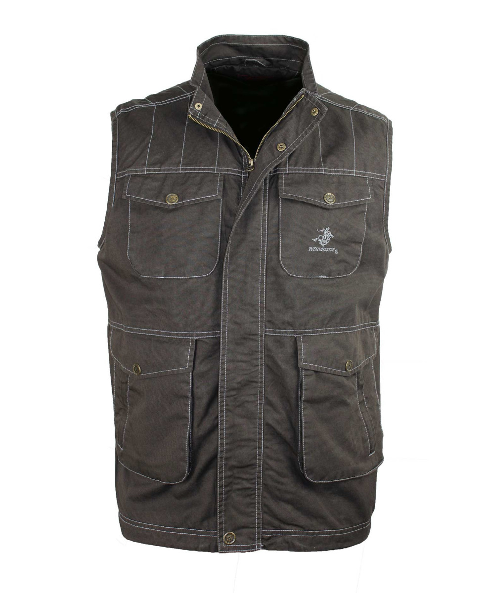 Gilet sans manches homme marron coton WINCHESTER JUMPER1B
