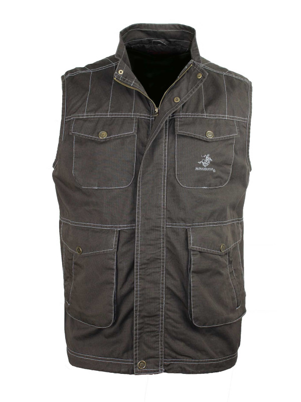 Gilet sans manches homme marron coton WINCHESTER JUMPER1B