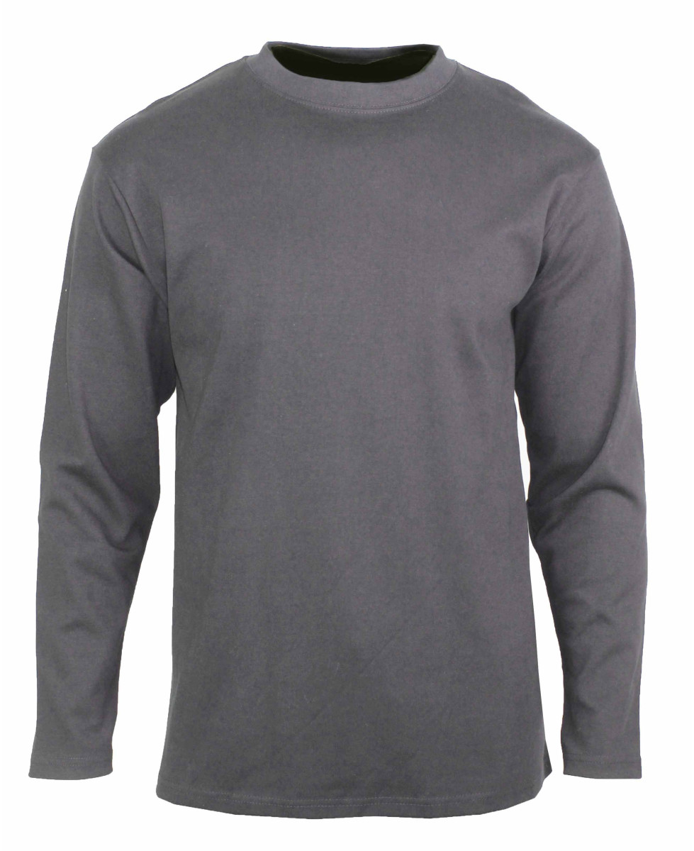 Tee-shirt Manches Longues Homme Acrylique Gris Anthracite