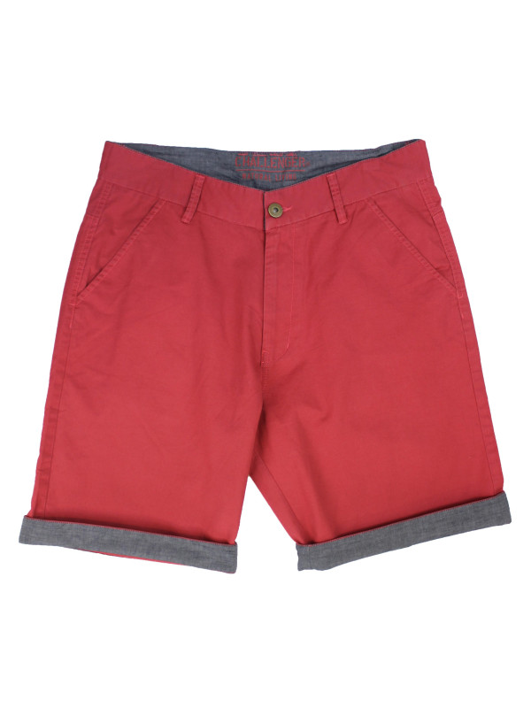 Bermuda homme rouge coton twill chic – L2102A