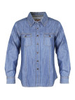 Chemise femme MAYFLOWER LERIDA1 bleu denim coton