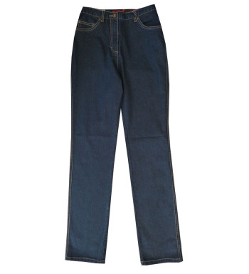 Jean femme AXONE MACYLIA bleu ring stone stretch