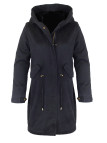 Manteau femme noir fausse fourrure – Chic, chaud, ajustable