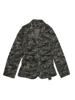 Veste femme camouflage kaki/camo MALICE1 – Style urbain chic