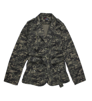 Veste femme camouflage kaki/camo MALICE1 – Style urbain chic