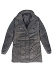 Manteau femme gris – Zippé, poches rabats, style moderne